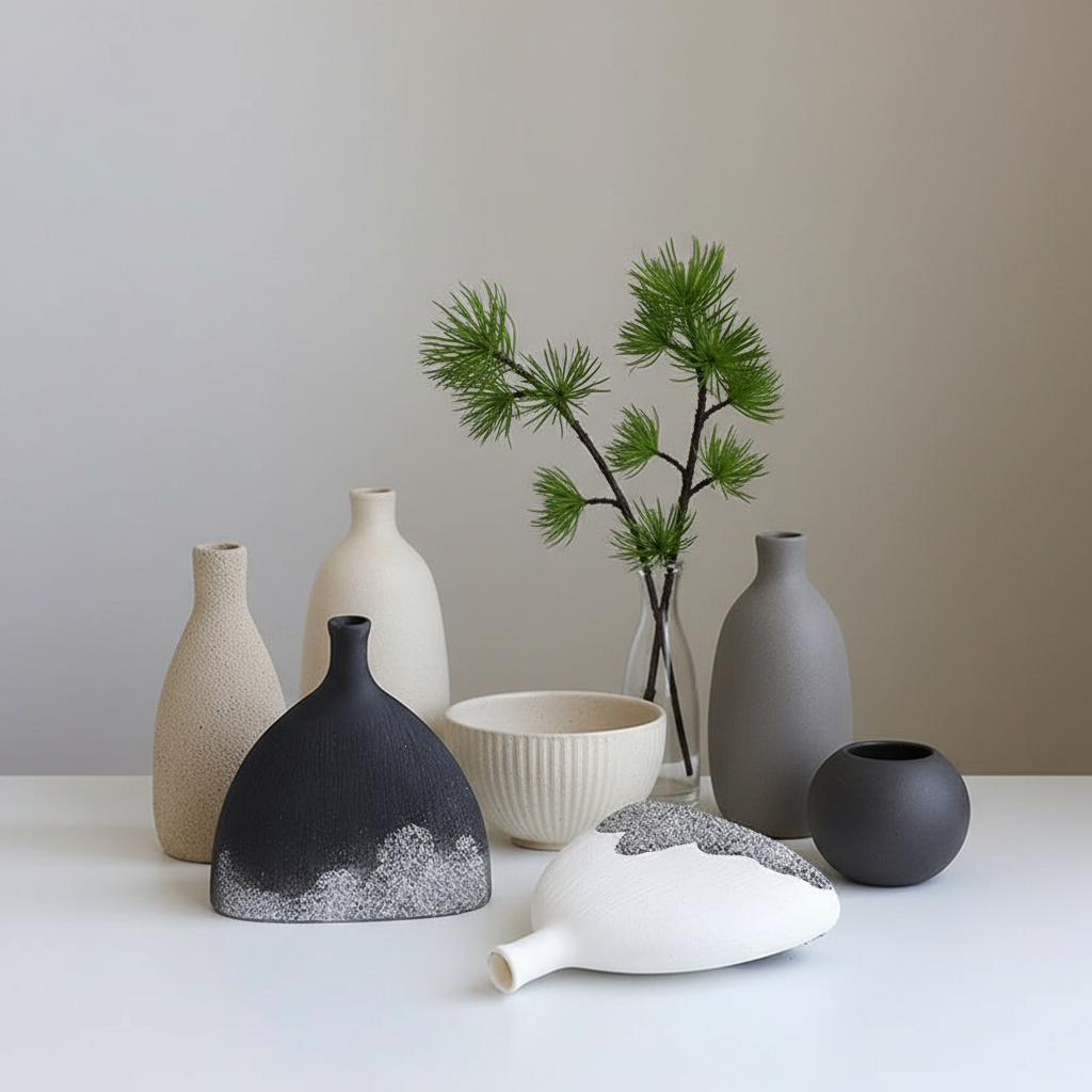 Curated ceramic collection