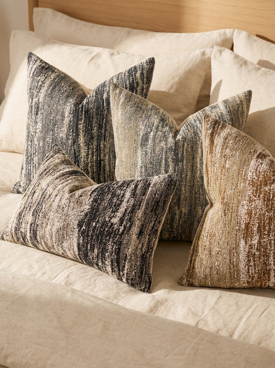 Textured Woven Throw Pillow Cover