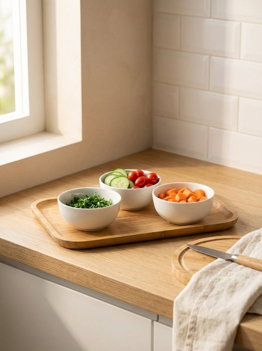 Natural Bamboo Serving Tray