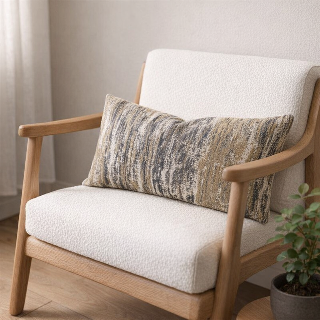 Textured Woven Throw Pillow Cover