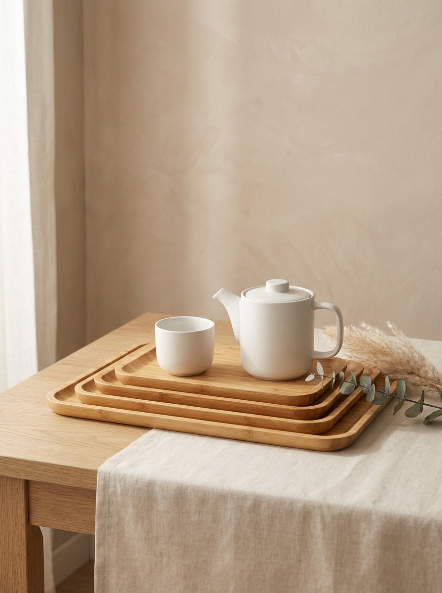 Natural Bamboo Serving Tray